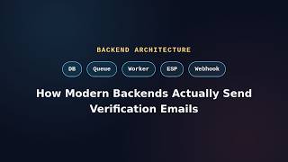 How Modern Backends Actually Send Verification Emails (Queues, Workers, JWTs)