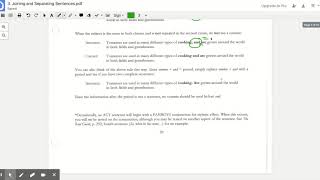 Joining and Separating Sentences