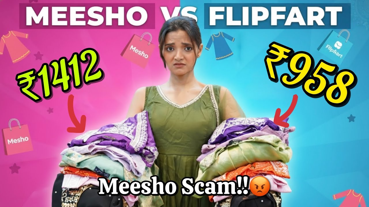 Meesho vs Flipkart !!🤯Same Product Different Price😱😱| Which one is best??🧐Honest Review 🤯 