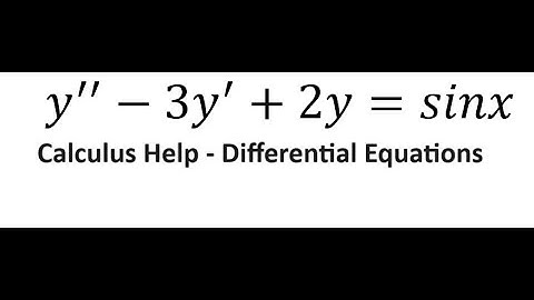 Differential Equations: y