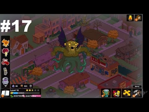 The Simpsons Tapped Out (Android) Gameplay Let's Play Level 17 Part 1