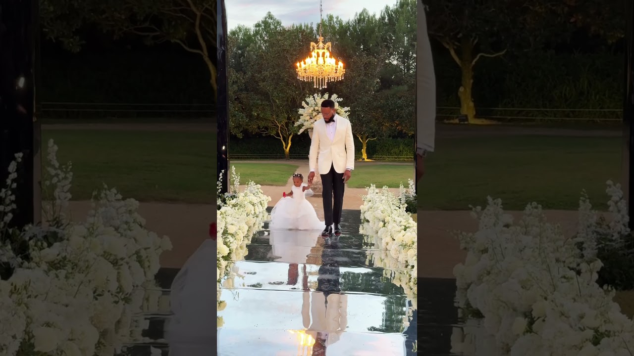 Groom moment Barcelona Wedding with daughter. 