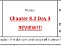 Algebra 2: Rational Functions and Transformations Quiz