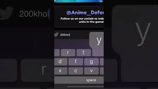 1K Gems All Workingcodes For Animedefenders In 2024Robloxanime Defenders Codes