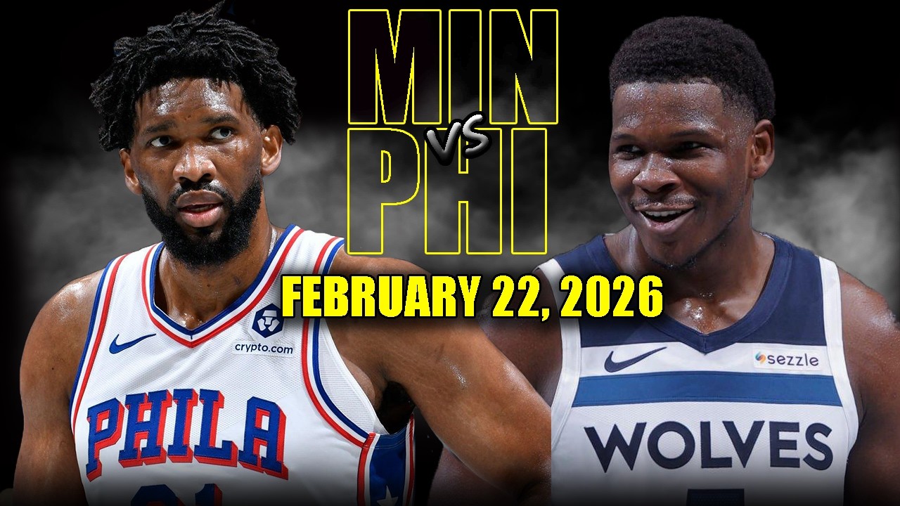Minnesota Timberwolves vs Philadelphia 76ers Full Game Highlights – February 22, 2026 | NBA Season