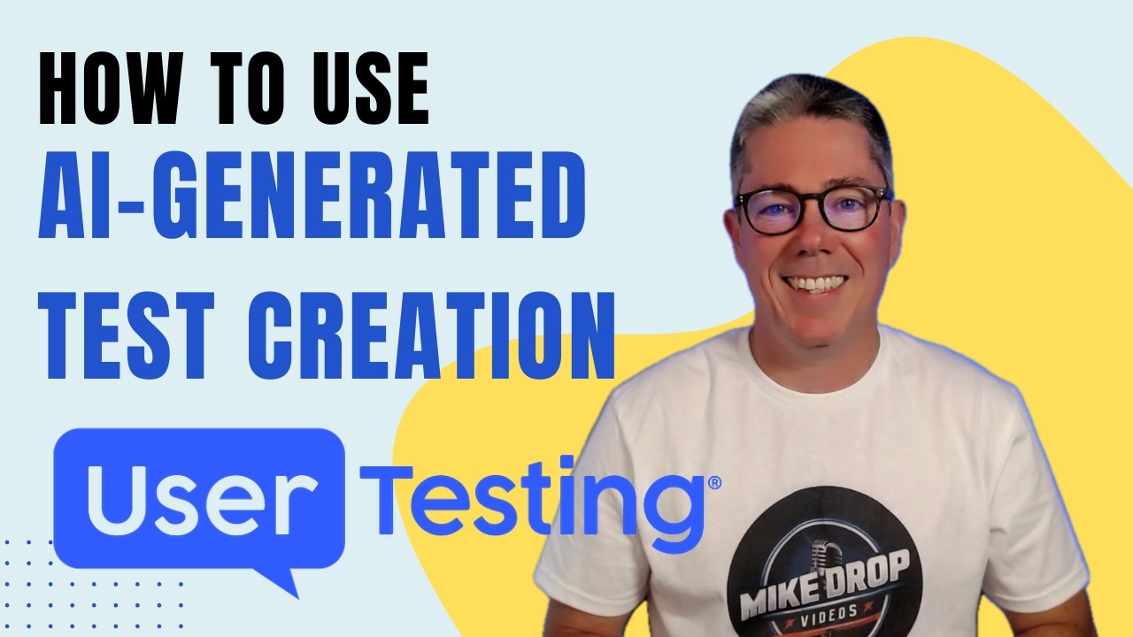 How to Use AI-Generated Test Creation in UserTesting - YouTube