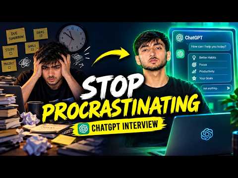 How to Stop Procrastinating with ChatGPT 🚀 | AI Interview