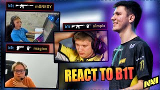 CS GO PROS & CASTERS REACT TO B1T PLAYS