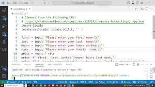 Eleventh Video in the Jeff Teaches (Python) Programming Series - Payroll Versions01 - 04 - Part01