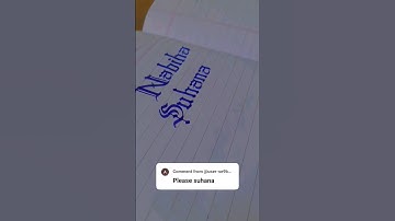 Suhana name art #shorts #calligraphy #calligraphylettering #nameart (comment your name)
