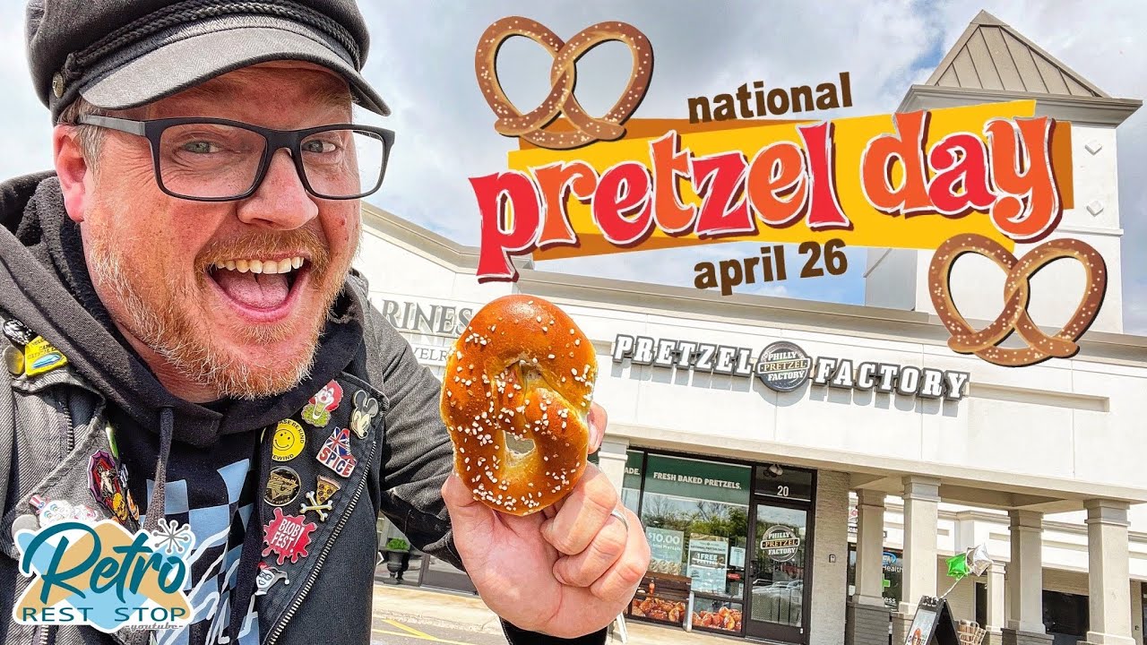 Eating Free Pretzels On National Pretzel Day At The Philly Pretzel