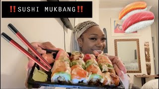 Mukbang/ASMR • SUSHI + KIMSOMID #tulsa #mukbang #mukbangers