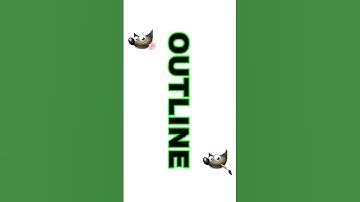 Quick way to Create Outline in GIMP | Text Outline  | GIMP