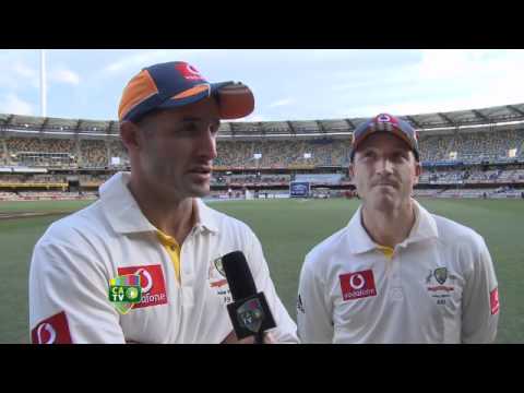 27 Nov: Hussey and Haddin post match interview