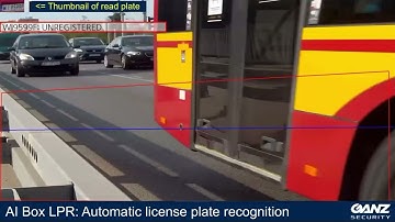 Ganz AI Box: License Plate Recognition (LPR)