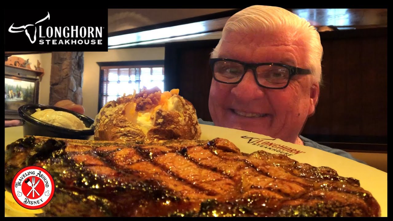 Traveling Around Disney goes to Longhorn Steakhouse Cowboy Ribeye Orlando DINING Review