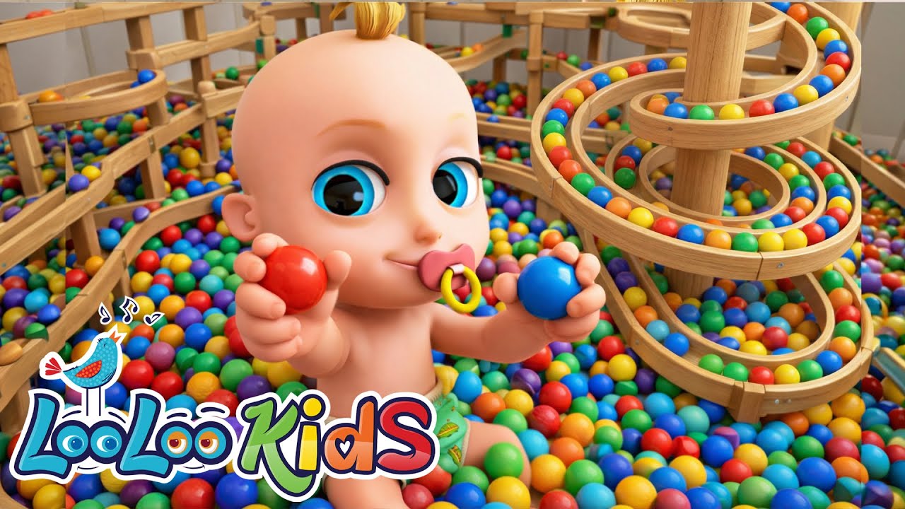 Johny Johny Yes Papa - Learn Colors with MARBLE RUN - Nursery Rhymes & Kids Songs - LooLoo Kids