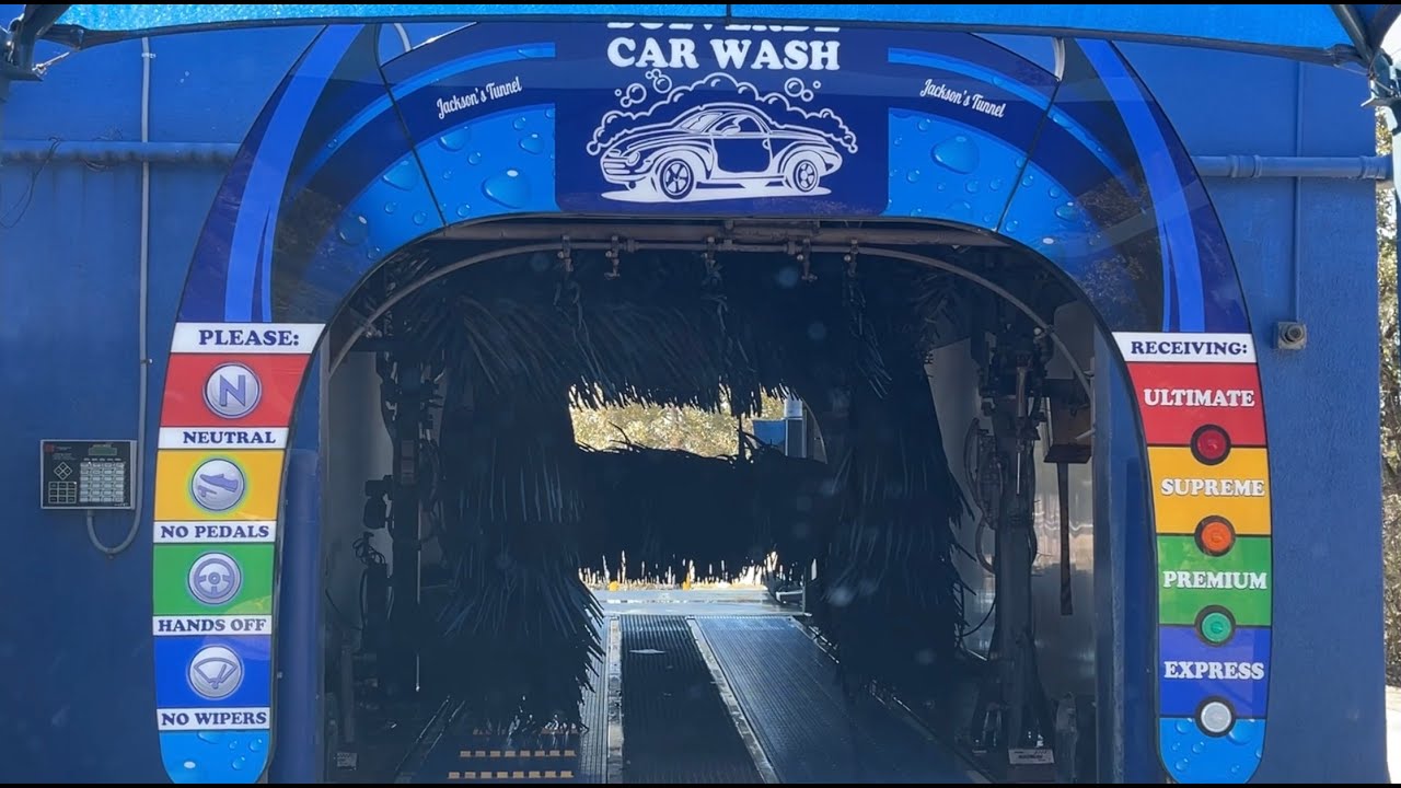 MacNeil Mini Tunnel Wash at Bulverde Car Wash in Bulverde TX - YouTube
