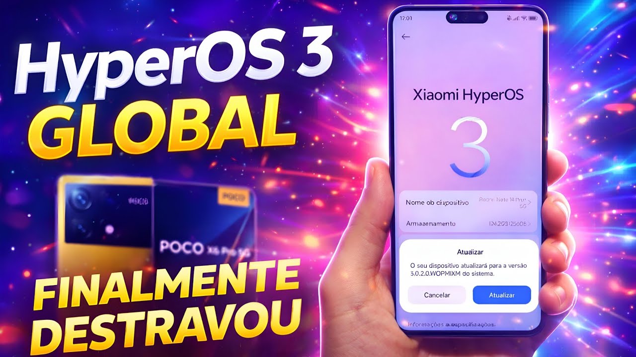 ​O CASTIGO ACABOU! 🎯 Poco X6 / Note 13 Pro 5G: HYPEROS 3 GLOBAL DESTRAVOU! 🔓