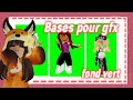 Bases pour gfx en fond vert gratuites version fille   didi  mimi