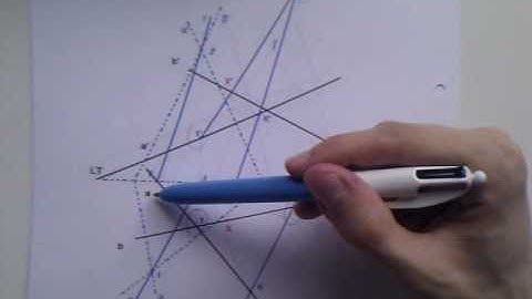 Monge (Descriptive) Geometry: common perpendicular to two common lines and shortest path