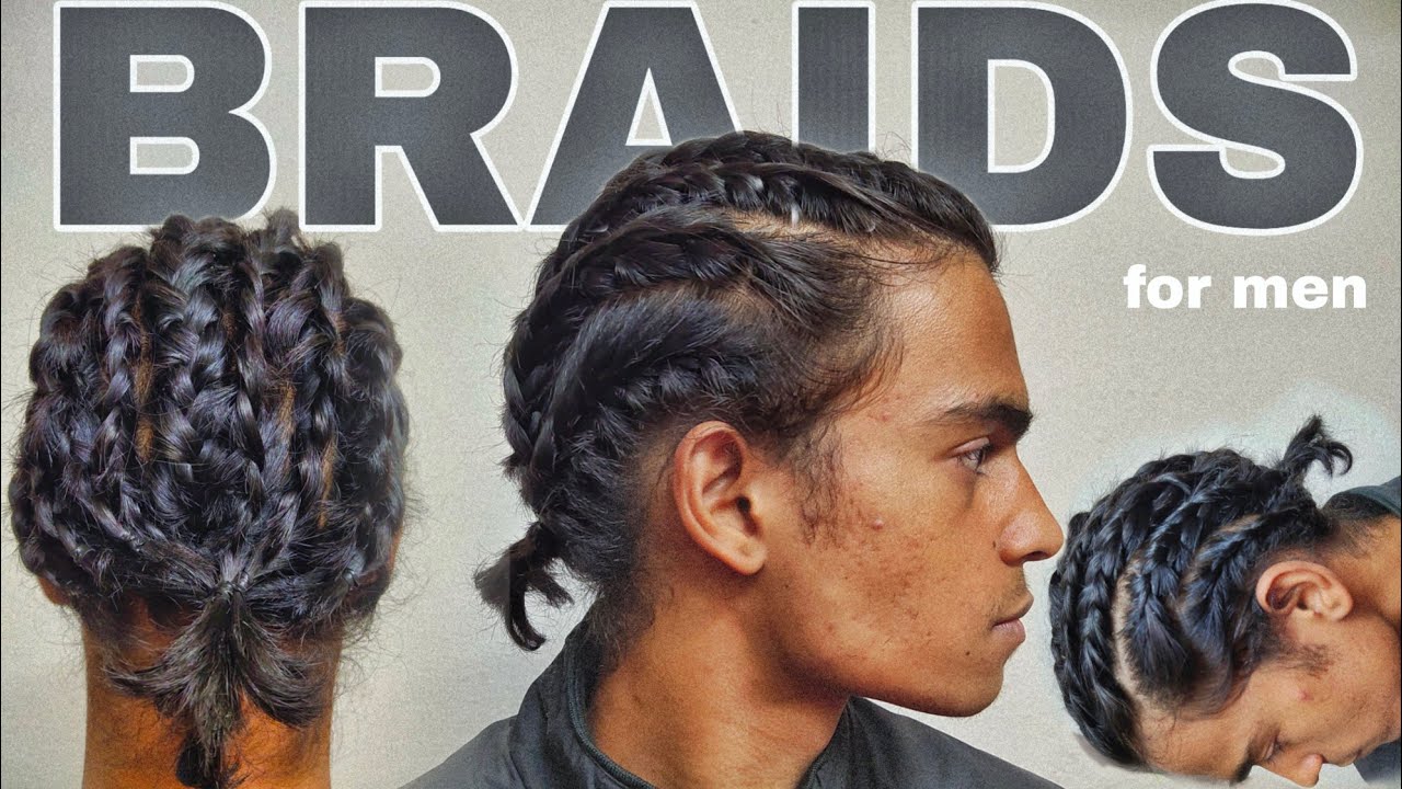 Cornrow Hairstyle Tutorial for men( EASY Braids) - YouTube