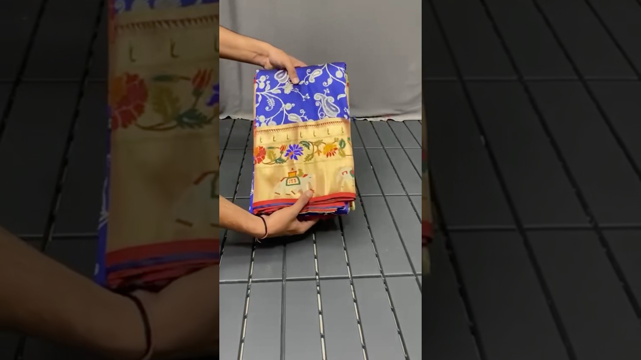 Lucknowi Paithani and Patola Fusion Saree