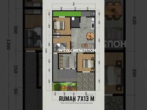 ide rumah di lahan 7x13 m  #sketchupdasar #rumahminimalis #huongdansketchup