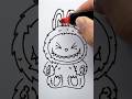 How to Draw CUTE LABUBU 💖🎨 #art #diy #viral #trending