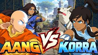 Avatar Aang vs Korra ▰ Avatar Legends The Fighting Game