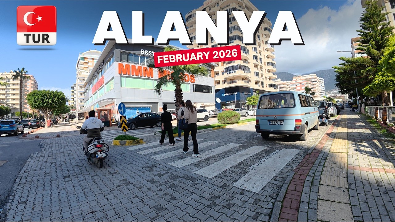 Alanya Mahmutlar Walking Tour | Antalya Turkiye | February 2026 [4K HD]
