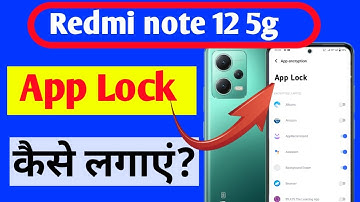 Redmi note 12 5g me app lock kaise lagaye / how to set app lock in redmi note 12 5g me //