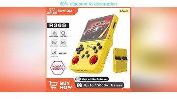 Latest Products You Must Know! Open Source R36S Retro Handheld Video Game Console Linux System 3