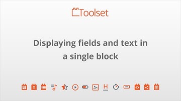 Displaying Fields and Text in a Single Block