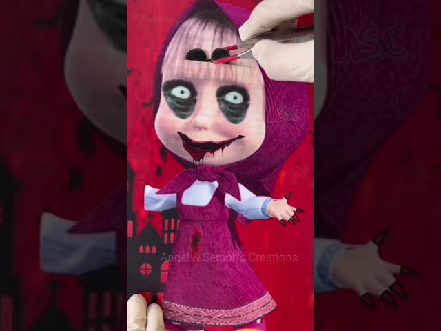 Masha And The Bear Halloween🎃🧟ماشا و الدب #bhoot #reallife #shorts #horrorstories #cartoon class=