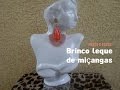NM Bijoux - Brinco leque de miçangas