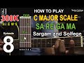How to play sargam on guitar c major scale guitar first scale on guitarsa re ga maindian solfege