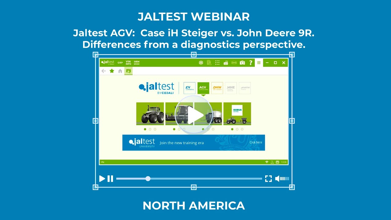 JALTEST WEBINAR | Jaltest AGV. Case iH Steiger vs. John Deere 9R.