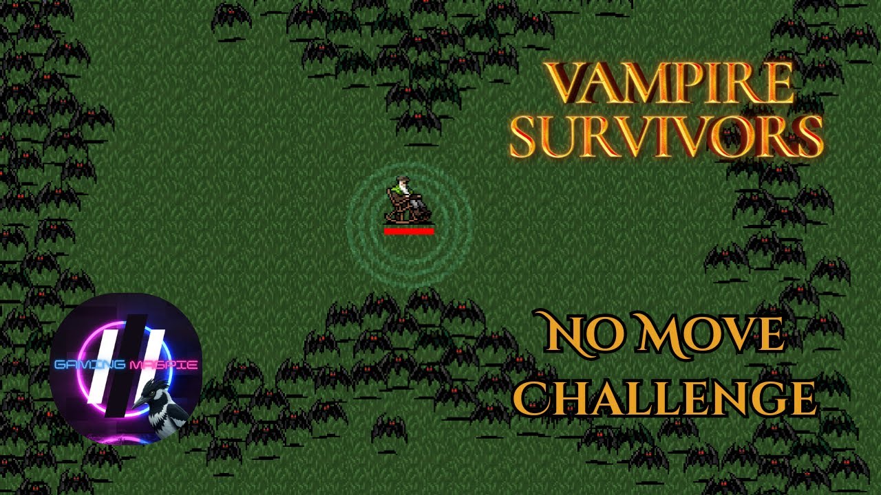 Can I win a run of Vampire Survivors WITHOUT MOVING?!