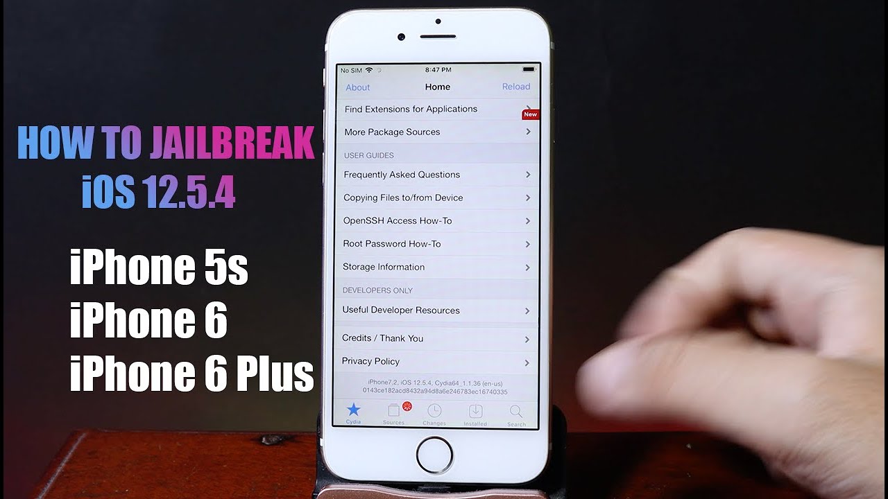 เจ ล เบรค iphone 4 2022 How to Jailbreak iOS 12.5.4 on iPhone 5s/6/6Plus