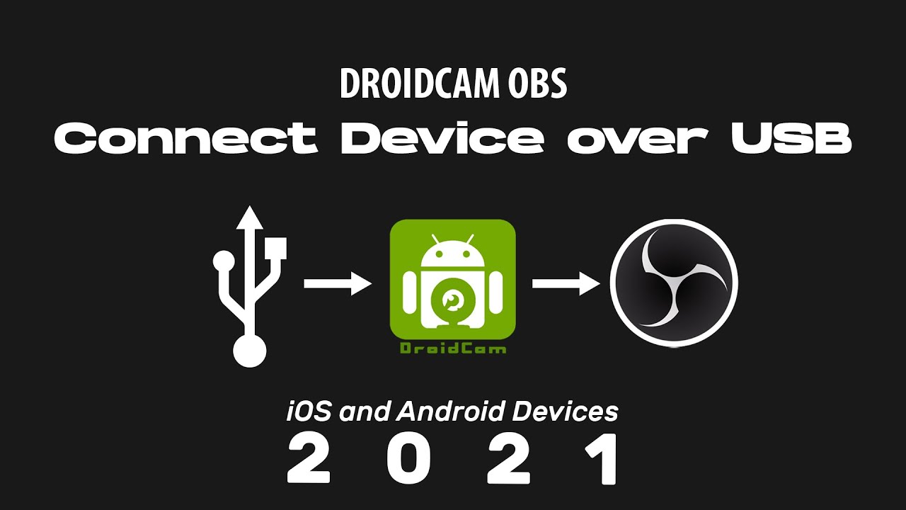 Device to Droidcam OBS via | Short Tutorial 2021 YouTube