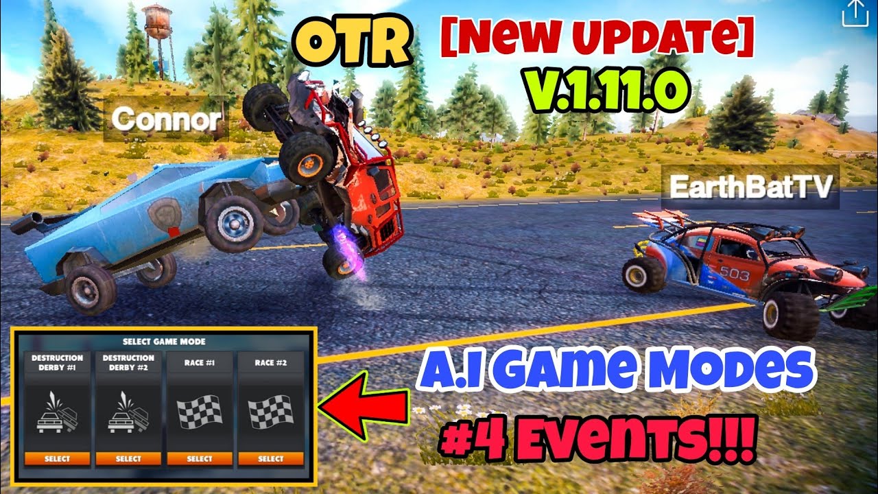 OTR New Update V.1.11.0 - AI GAME MODES | Destruction Derby & Race ...