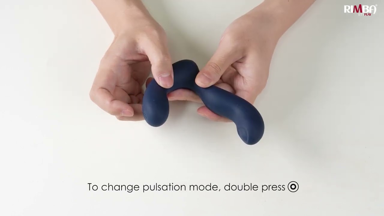 SVAKOM - Iker Neo - Interaktiver pulsierender Prostata-Vibrator, App-Steuerung - Marineblau