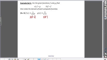 Section 6.1 - Composite Functions (2 of 2)