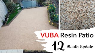 1 Year Update  Our VUBA resin patio project  How we got on with the DIY kit  Autumn Quartz stones
