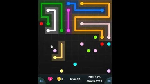 flow game facebook - jumbo pack level 53 Connect the dots
