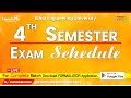 Exam Schedule Relesed | 4th Semester | Bihar Engineering University