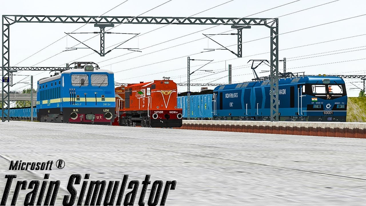 First Run of Powerful 12000HP WAG-12 Loco | Msts Open rails