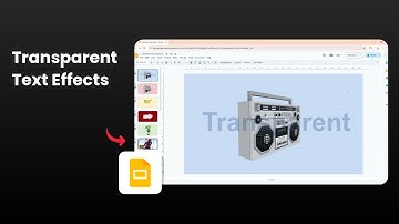 How to Make Text & Shape Semi Transparent in Google Slides