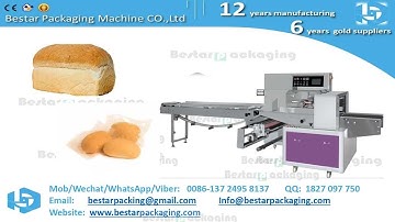 Bestar horizontal packaging machine for bread,, cakes product line with Nitrogen filling device